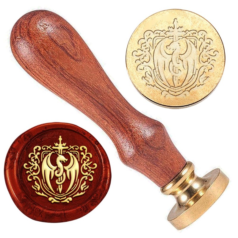 Wax Seal Stamp Set - 1 buah cap segel lilin Pedang