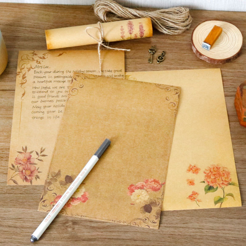 Ink Blotter Paper - 16 Buah Kertas Tulis Antik Kertas