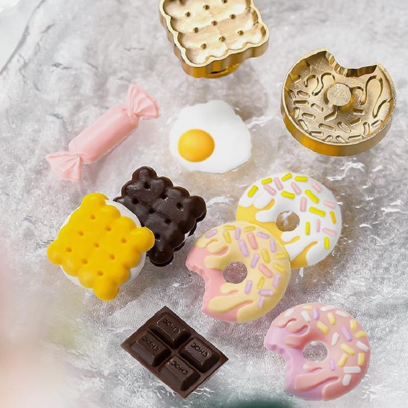 Wax Seal Stamp Set - Stempel segel lilin lilin Kawaii stempel
