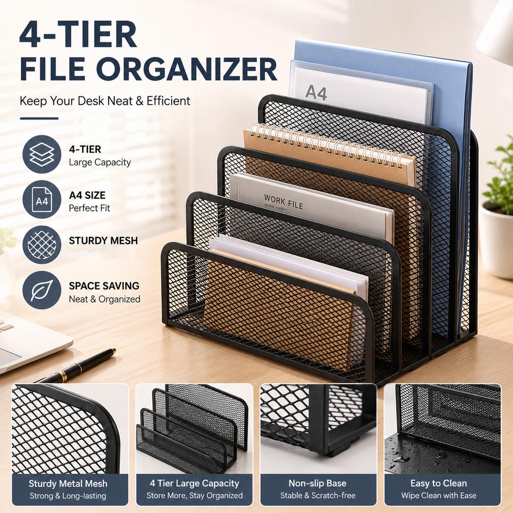 Rak Meja untuk Menyimpan Buku  - Magazine Holder Rack ulasan dan harga