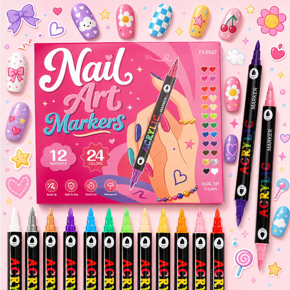 24 Warna Pena Cat Akrilik Dua  - Copic Marker Sketch ulasan dan harga