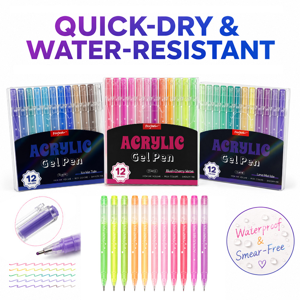 Set Pena Gel Akrilik 12 Warna  - Copic Marker Sketch ulasan dan harga