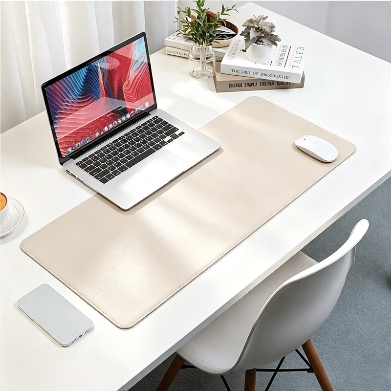 1 buah alas mouse besar berbah - Leather Desk Pad ulasan dan harga