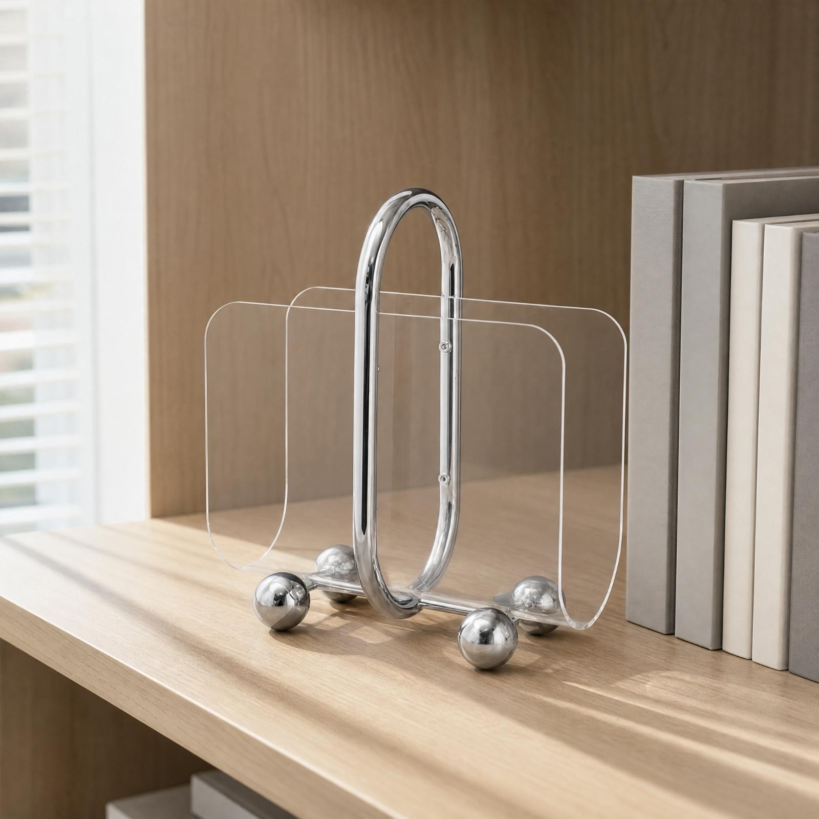 Rak Majalah Akrilik, Rak Buku, - Magazine Holder Rack ulasan dan harga