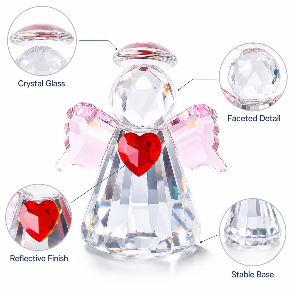 Figurin Malaikat Kristal denga - Paper Weight Crystal ulasan dan harga